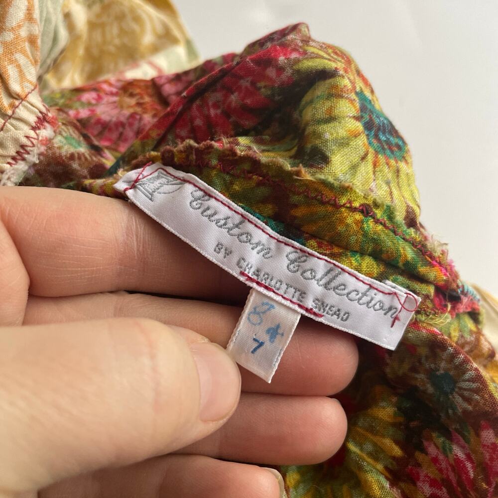 Custom Collection BY CHARLOTTE SNEAD Floral Mixed Print Dress - Size 7 - Picture 6 of 6